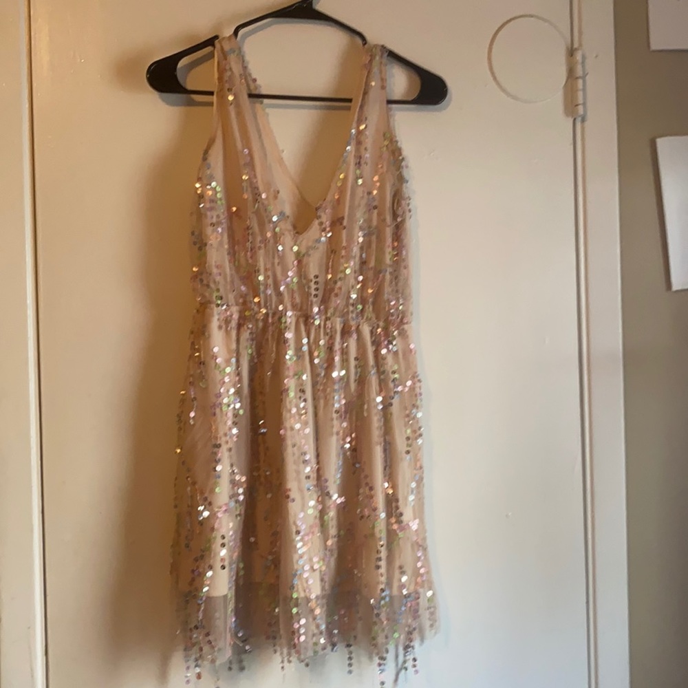 Nude colored sequins